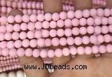 CMJ821 15.5 inches 6mm round matte Mashan jade beads wholesale