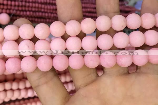 CMJ823 15.5 inches 10mm round matte Mashan jade beads wholesale