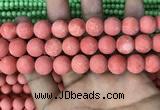 CMJ829 15.5 inches 12mm round matte Mashan jade beads wholesale