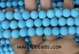 CMJ838 15.5 inches 10mm round matte Mashan jade beads wholesale