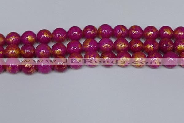 CMJ929 15.5 inches 12mm round Mashan jade beads wholesale