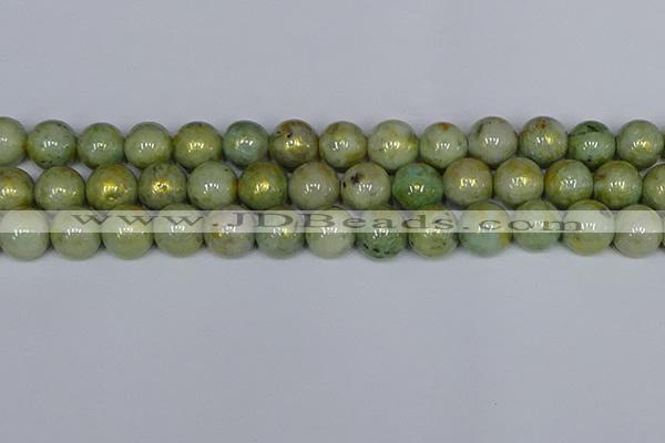 CMJ983 15.5 inches 10mm round Mashan jade beads wholesale