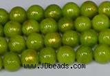 CMJ985 15.5 inches 4mm round Mashan jade beads wholesale