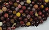 CMK15 15.5 inches 4mm faceted round mookaite beads wholesale