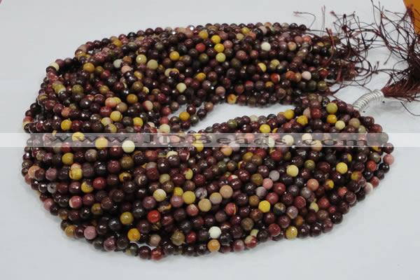 CMK16 15.5 inches 6mm faceted round mookaite beads wholesale