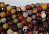 CMK211 15.5 inches 6mm faceted round mookaite gemstone beads