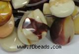 CMK33 15.5 inches 18*25mm faceted flat teardrop mookaite beads