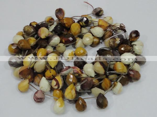 CMK35 15.5 inches 13*18mm faceted teardrop mookaite beads wholesale