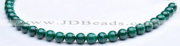 CMN05 8mm round A grade natural malachite beads wholesale