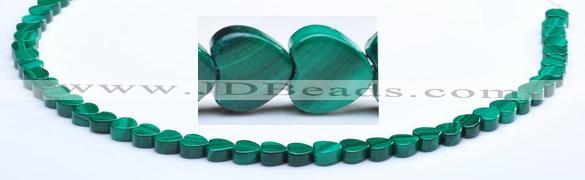 CMN18 A grade 3*6mm heart natural malachite beads Wholesale