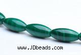 CMN22 6*14mm rice A grade natural malachite beads wholesale