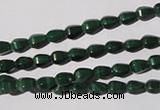 CMN228 15.5 inches 4*6mm faceted teardrop natural malachite beads