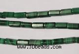 CMN240 15.5 inches 4*8mm faceted tube natural malachite beads