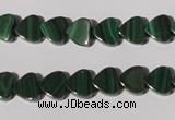 CMN261 15.5 inches 8*8mm heart natural malachite beads wholesale