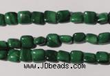 CMN291 15.5 inches 6*6mm square natural malachite beads wholesale