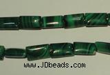 CMN311 15.5 inches 6*10mm rectangle natural malachite beads wholesale