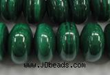 CMN402 15.5 inches 6*10mm rondelle natural malachite beads wholesale