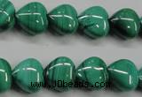 CMN424 15.5 inches 8*8mm heart natural malachite beads wholesale