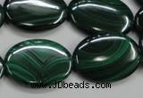 CMN437 15.5 inches 18*25mm oval natural malachite beads wholesale