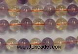 CMQ216 15.5 inches 8mm round multicolor quartz gemstone beads