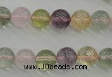 CMQ303 15.5 inches 10mm round multicolor quartz gemstone beads