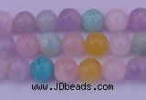 CMQ341 15.5 inches 6mm round mixed quartz gemstone beads