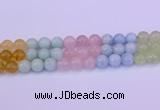 CMQ364 15.5 inches 12mm round rainbow quartz beads wholesale