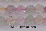 CMQ367 15.5 inches 8mm faceted nuggets mixed quartz beads