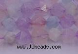 CMQ381 15.5 inches 6mm faceted nuggets mixed quartz beads