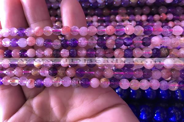 CMQ432 15.5 inches 6mm round mixed quartz beads wholesale