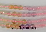 CMQ51 15.5 inches 6mm faceted round multicolor quartz beads