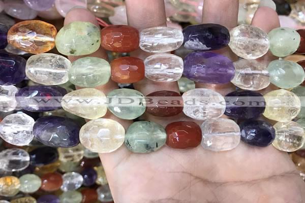 CMQ515 10*12mm - 13*18mm faceted nuggets colorfull quartz beads