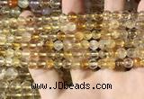 CMQ560 15.5 inches 6mm faceted round citrine gemstone beads