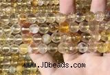 CMQ562 15.5 inches 10mm faceted round citrine gemstone beads