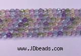 CMQ575 15.5 inches 6mm faceted round mixed quartz beads