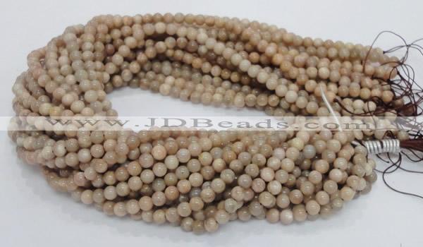 CMS02 15.5 inches 6mm round moonstone gemstone beads wholesale