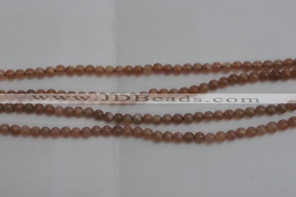 CMS1000 15.5 inches 4mm round AA grade moonstone gemstone beads