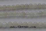 CMS1050 15.5 inches 4mm round grey moonstone beads wholesale