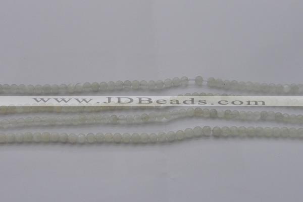 CMS1050 15.5 inches 4mm round grey moonstone beads wholesale