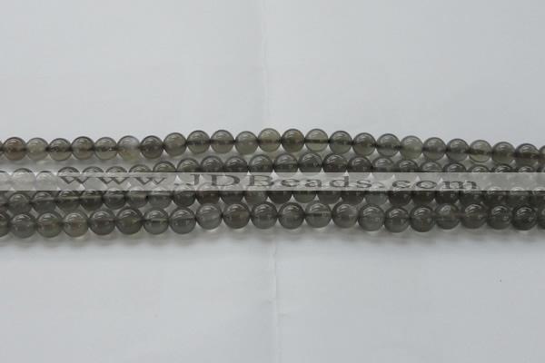 CMS1071 15.5 inches 6mm round grey moonstone beads wholesale