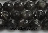 CMS1077 15.5 inches 10mm faceted round grey moonstone beads wholesale