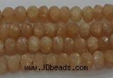 CMS1090 15.5 inches 4*6mm faceted rondelle moonstone beads