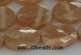 CMS1107 15.5 inches 13*18mm faceted oval moonstone gemstone beads