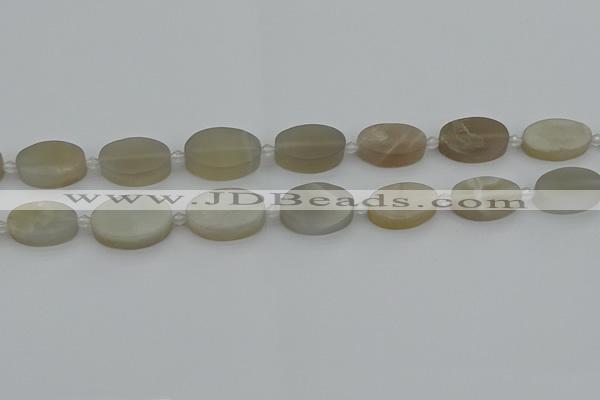 CMS1142 15.5 inches 15*22mm oval moonstone gemstone beads