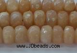 CMS1171 15.5 inches 5*8mm faceted rondelle moonstone beads