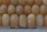 CMS1172 15.5 inches 6*10mm faceted rondelle moonstone beads