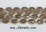 CMS1345 7.5 inches 13*18mm faceted oval moonstone beads