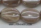 CMS1350 15.5 inches 12*16mm oval AB-color moonstone beads