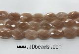 CMS1355 18*24mm - 20*25mm faceted octagonal moonstone beads