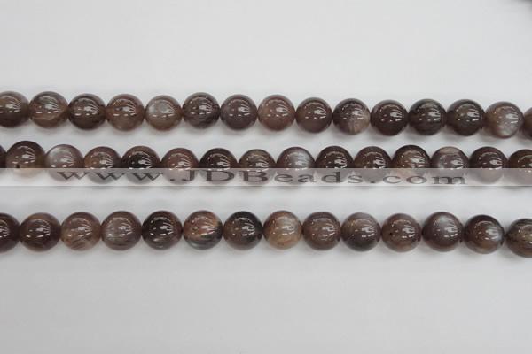 CMS143 15.5 inches 10mm round natural grey moonstone beads